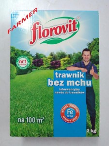 Florovit Trawnik Bez Mchu (Interwencyjny Nawóz do trawników) 2 kg.